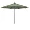 California Umbrella 11' Black Aluminum Market Patio Umbrella, Sunbrella Astoria Lagoon 194061333532 - alternate 1